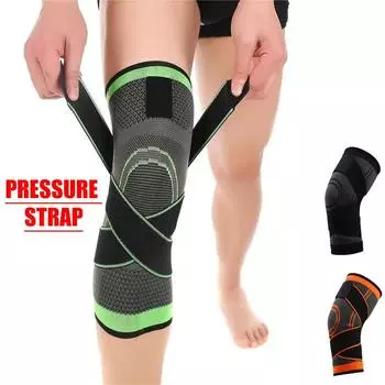 Band Compression Exercise Fitness Knee Pads Running Alpines Basketball Pads Теплые нейлоновые спортивные наколенники L