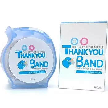 Повязка Золотая Спасибо Повязка Автоматическая Застежка для Сосков Белая 100шт, 1 штука