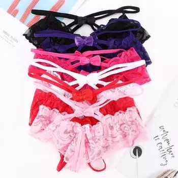 Bandage Lace Sexy Erotic Lingerie Underwear Panties Thongs