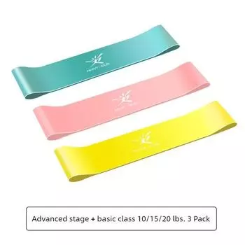 Bandage Yoga Belt Exercise Elastic Band Tension Band Weight Loss Elastic Band Stretch Strap Arm Strength Pilates Stretch Band Elapto Ring 15/20/10 Pounds -3 Basic Edition-(