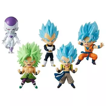 Bandai 12 фигурок Dragon Ball Chibi Masters 8 см - Подставка и основание включены - VE56203T, Разноцветный, Ассорти
