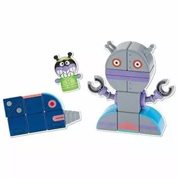 BANDAI Anpanman Snap с магнитом Hirameki Cube Baikin Mecha Set!