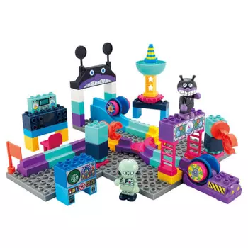 BANDAI BlockLabo Block Lab Anpanman Rolling Block ~ Rolling Hasshin! Baikin Mecha Kojo ~
