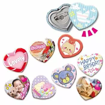 BANDAI Can batch Heart badge material set For ages 6 and up good!