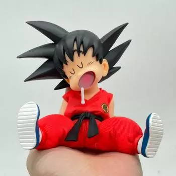 Bandai Dragon Ball Z Аниме Фигурка Сон Гоку Спящий Kawaii Игрушки ПВХ Модель Детство Гоку Фигурка Кукла Для Детей Подарки