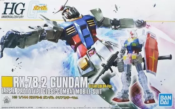 BANDAI [Event Limited] HG 1/144 RX-78-2 Gundam Clear Color Ver. Mobile Suit Gundam