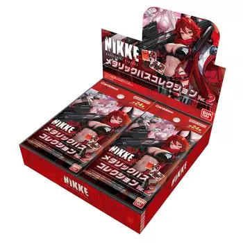 BANDAI Goddess of NIKKE Metallic Pass Collection 20 упаковок Victory Ver.2 (пак) (BOX) красный
