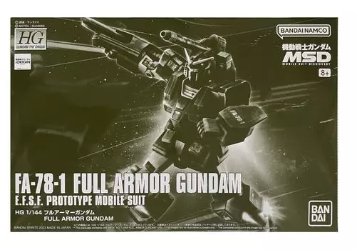 Bandai Gundam The Origin HG Полная броня Gundam PROTOYEPE Мобильный костюм Gundam MSD Костюм 1/144 FA-78-1 EFSF. (Мобильное открытие)