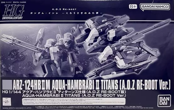 BANDAI HGUC Gundam Inre Сон черного кролика Aqua Hambrabi II Titans спецификация — — 1/144 (Версия AOZ RE-BOOT)