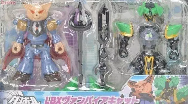 BANDAI LBX Battle Custom Figure Set The Little Battlers Vampire Cat & Master Commando (Japan Import)