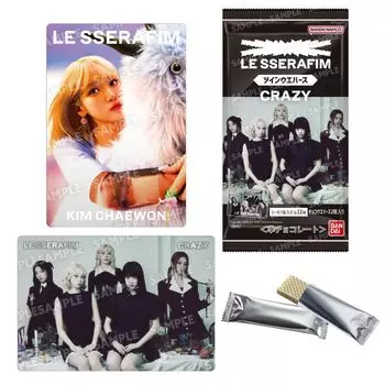 BANDAI LE SSERAFIM Двойные вафли 20 штук КОРОБКА конфетная игрушка CRAZY