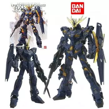 Bandai MG Unicorn Gundam 02 Banshee Ver.ka 1/100 18 см UC0096 Project UC Оригинальная экшн-фигурка Модельный комплект Коллекция игрушек в подарок