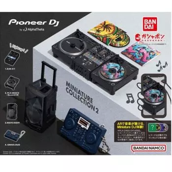 Bandai Миниатюрная коллекция Pioneer DJ от AlphaTheta, набор из 2 x всех 4 типов, полная комп, игрушка-капсула Gacha Gacha