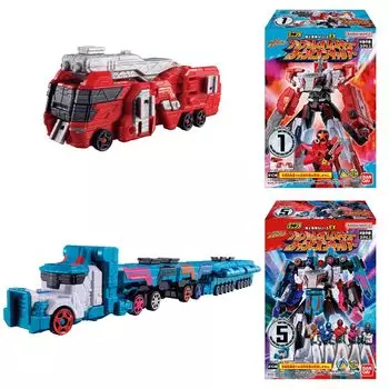 BANDAI Minipla Bakujo Combination Series EX Bunbun Leo Rescue Champion Carrier Candy Candy Sentai & (10 кусочков) Игрушка/Рамунэ (Супер Серия)
