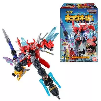 BANDAI Minipla Shugod Combination Series 01 King Auger 6 видов Игрушка-конфета продается в коробке по 12 штук [Набор (полный полный)] *Нет