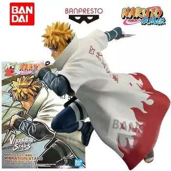 Bandai Namco Banpresto Naruto Shippuden Vibration Stars Namikaze Minato 18 см оригинальная аниме-фигурка модель детская игрушка в подарок коллекция