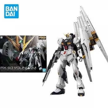 Bandai натуральная модель Gundam, комплект аниме-фигурки RG 1/144 RX-93 VGUNDAM, экшн-фигурки, коллекционные украшения, игрушки