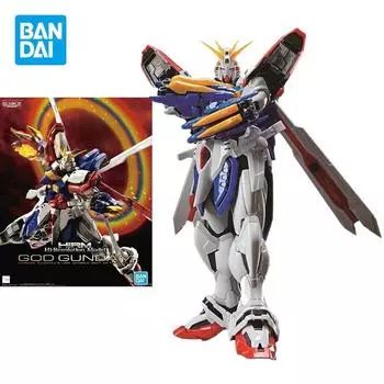 Bandai натуральная модель Gundam, комплект аниме, фигурка HIRM 1/100, фигурки GOD GUNDAM, коллекционные игрушки-скелеты из сплава