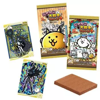 BANDAI Nyanko Great War Wafer Birthday 20 штук в коробке +6 ~12th Nya! ~ (конфеты-игрушки)