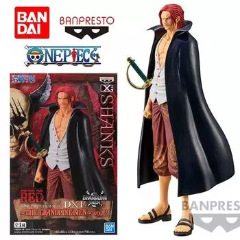 Bandai One Piece Film RED DXF The Grandline Man 2 17 см, оригинальная фигурка, модель, детская игрушка, подарочная коллекция