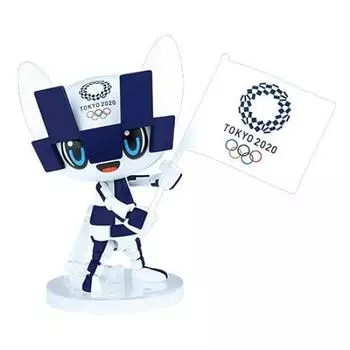 Bandai Пластиковая модель Miraitowa в полном действии белый