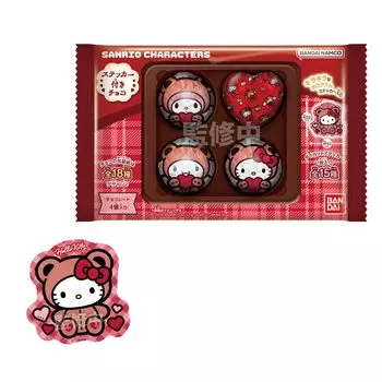 BANDAI Sanrio Персонажи Шоколад с Наклейками Конфеты (12 шт.) Игрушка/Полушоколад (Персонажи Санрио)