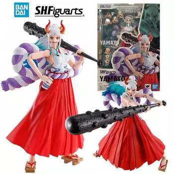 Bandai SHFiguarts Yamato One Piece 16 см аниме оригинальная фигурка модель комплект игрушка подарок на день рождения коллекция