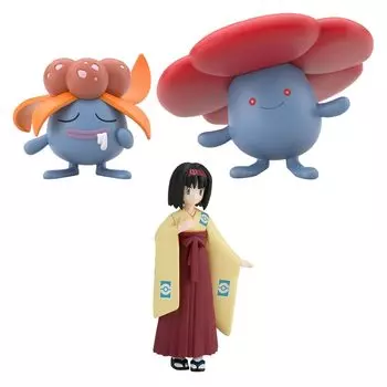 Bandai Shokugan Pokemon Scale World Kanto Region Erika, Gloom & Vileplume Set