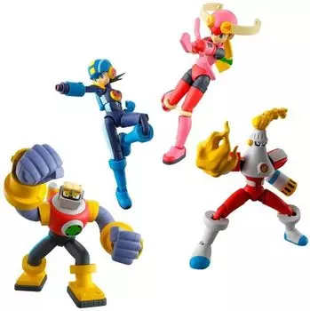 BANDAI SMP Kit Makes Pose Rockman Exe 01 BOX 4-piece (Candy Toy)