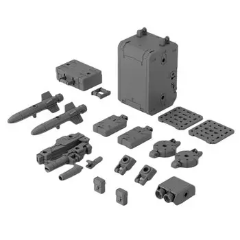 BANDAI SPIRITS 30MM Option Parts Set 8 Scale Plastic Model (Multi Backpack) 1/144 Color-Coded