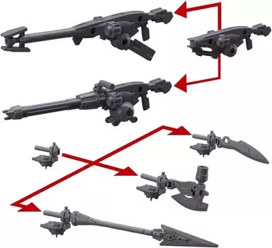BANDAI SPIRITS 30MM Option Weapon 1 для пластиковой модели Portanova в масштабе 1/144 с цветовой кодировкой