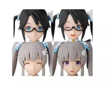 BANDAI SPIRITS 30MS THE IDOLM@STER Набор дополнительных причесок и частей лица с блестящими цветами (Юка Мицумине/Кирико Юя) Пластиковая модель с цветовой маркировкой.