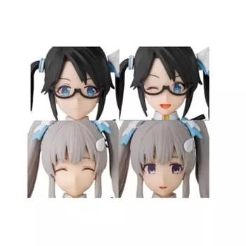 BANDAI SPIRITS 30MS THE IDOLM@STER Shiny Colors Optional Hairstyle & Face Parts Set (Yuka Mitsumine/Kiriko Yuya) Color-coded plastic model
