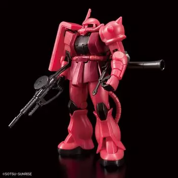 Bandai Spirits HG Gundam Base Limited Zaku II Mobile Suit Gundam 1/144 Char s [Металлик] розовый