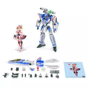 BANDAI SPIRITS HG Macross Delta VF-31J Siegfried (Hayate Immelmann Unit) Deluxe Set 1/100 Scale Color-separated Plastic Model Kit