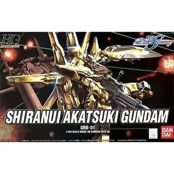 BANDAI SPIRITS HG Mobile Suit Gundam SEED DESTINY Shiranui Akatsuki Gundam масштабная пластиковая модель 1/144 с цветовой кодировкой
