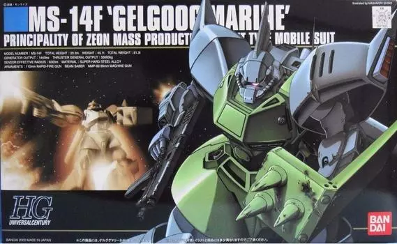 BANDAI SPIRITS HGUC Gelgoog Marine Suit Gundam 0083 STARDUST 1/144 MS-14F (Мобильная ПАМЯТЬ)