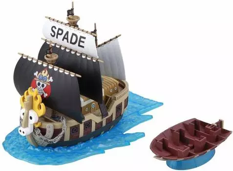 BANDAI SPIRITS One Piece Grand Ship Collection Spade Pirates Пластиковая модель пиратского корабля с цветовой кодировкой