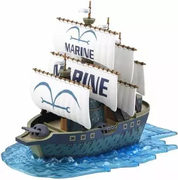BANDAI SPIRITS One Piece Grand Ship Collection Navy Warship TV анимация ОДНА пластиковая модель (Из ЧАСТИ) Цветовая кодировка