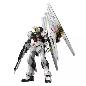 BANDAI SPIRITS RG Mobile Suit Gundam Char s Counterattack RX-93 v Gundam 1/144 Scale Color-separated Plastic Model Kit серый