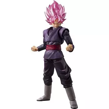 BANDAI SPIRITS S.H.Figuarts Dragon Ball Super Goku Black - Super Saiyan Rose - Approx. 140mm ABS&PVC Painted Movable Figure 192794