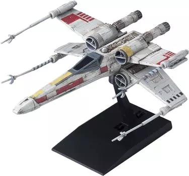 BANDAI SPIRITS Star Wars Vehicle Model 002 Starfighter Пластиковая модель X-Wing с цветовой кодировкой