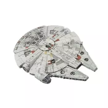 BANDAI SPIRITS Star Wars Vehicle Model 006 Millennium Falcon Пластиковая модель в упаковке с цветовой кодировкой (Новая версия)