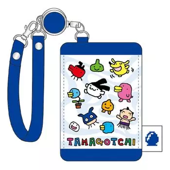 BANDAI Tamagotchi Pass Case with Reel Navy xx TG-RT-NV H10.6 W7.3 D0.7cm 2024-06