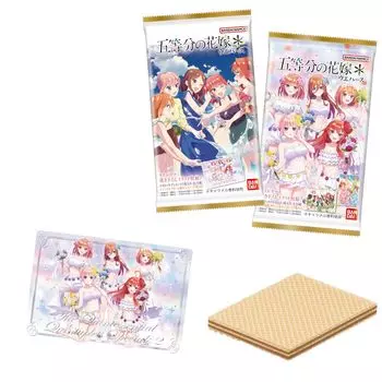 BANDAI The Quintessential Quintuplets Candy Quintessential Wafers (20 штук) игрушки/вафли (выпечка сладостей) (Пятерняшки)