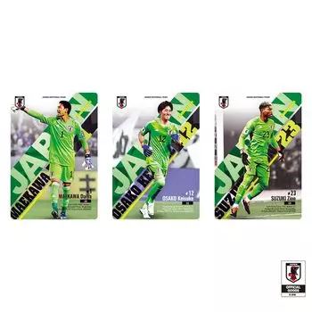 BANDAI Twin Wafers Japan Soccer National Team Candy Soccer National ver. (20 штук) Игрушка/Полушоколад (Сборная Японии)