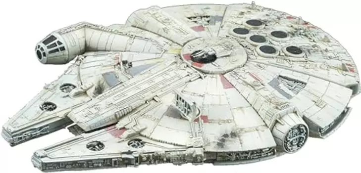 BANDAI Vehicle Model 006 Star Wars Millennium Falcon Plastic Model Kit -Story of Roue one-, White