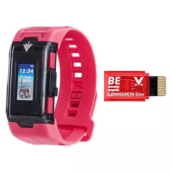 Bandai Vital Bracelet BE Digivice VV Set | Vital Bracelet Digital Pet Watch с картой памяти Gammamon в комплекте, основанной на аниме-сериале Digimon | Train w