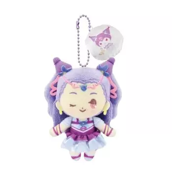 Бандай Намконуи Намко Нуи) Да! Precure 5 Вперёд! Sanrio Characters Purinui талисман Milky Rose x Kuromi 6932 Приблизительно 115 мм