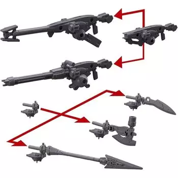 БАНДАЙСКИЕ ДУХИ (Bandai) настроение) 30MM Дополнительное оружие 1 для Portanova масштаб 1/144 Цветная пластиковая модель